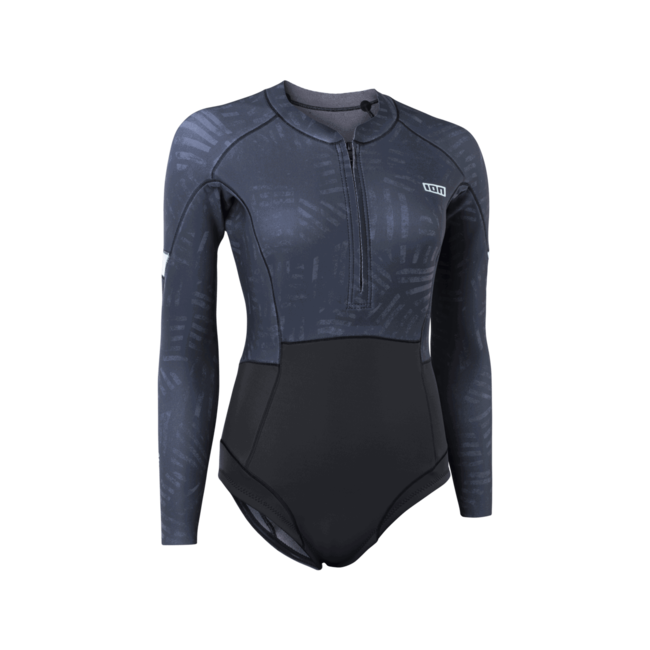 ION Amaze Hot Shorty 1.5 LS Frontzip Dames Zwart mural