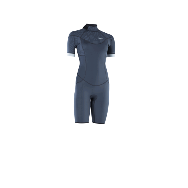 ION Element 2/2 Shorty SS Backzip Dames Staal Blauw