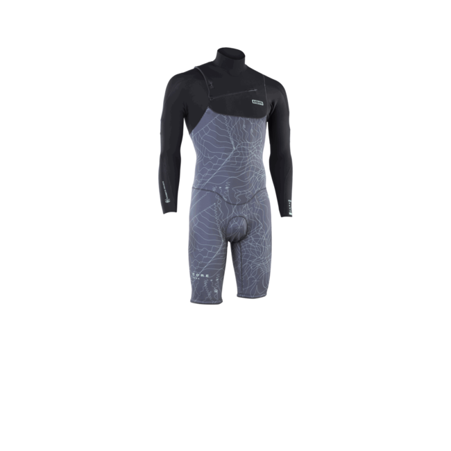 ION Seek Core 3/2 Shorty LS Frontzip distorted Grijs