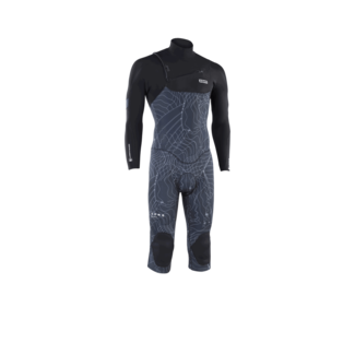 ION Seek Core 4/3 Overknee LS Frontzip 017 distorted Zwart