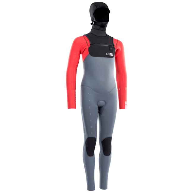 ION Capture 6/5 Hood Front Zip steel blue/red