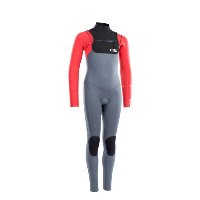 ION Petture 5/4 Frontzip Staal Blauw/Rood