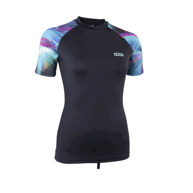 ION Rashguard Lizz SS women tropical palm glitch