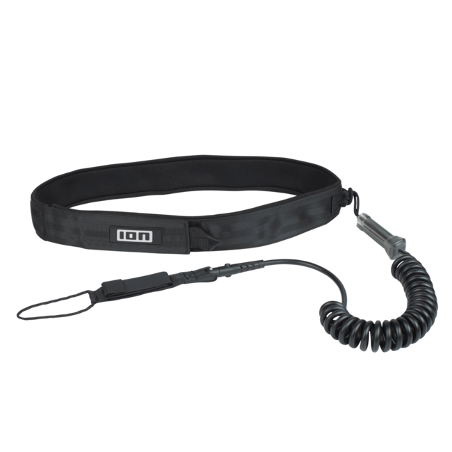 ION Wing/SUP Leash Core Coiled Hip Safety Zwart