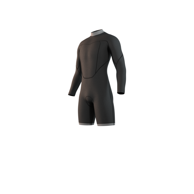 MYSTIC Brand LS Shorty 3/2 Backzip Flatlock