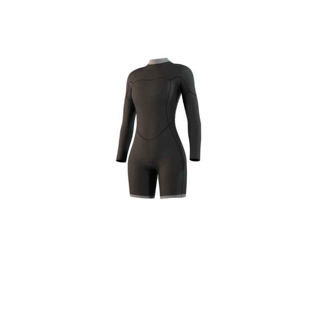 MYSTIC Brand LS Shorty 3/2 Backzip Flatlock