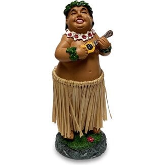 Hawaiian Hula Dashboard Dude – Dashboard Poppetje – Surf Cadeau - 16,5 cm