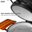 EVIQ BBQ - Kamado - 18" - Grillmaster - Houtskoolbarbecue - Keramisch - Grijs