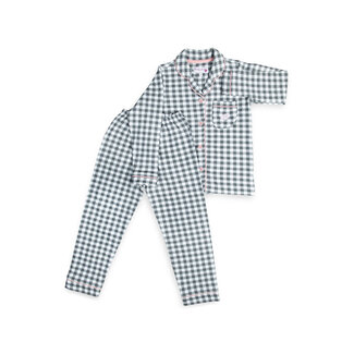 Chilly Billy Pyjama Set Girls - Grey Checks / Baby Pink