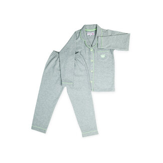 Chilly Billy Pyjama Set Girls - Light Grey / Mint Green