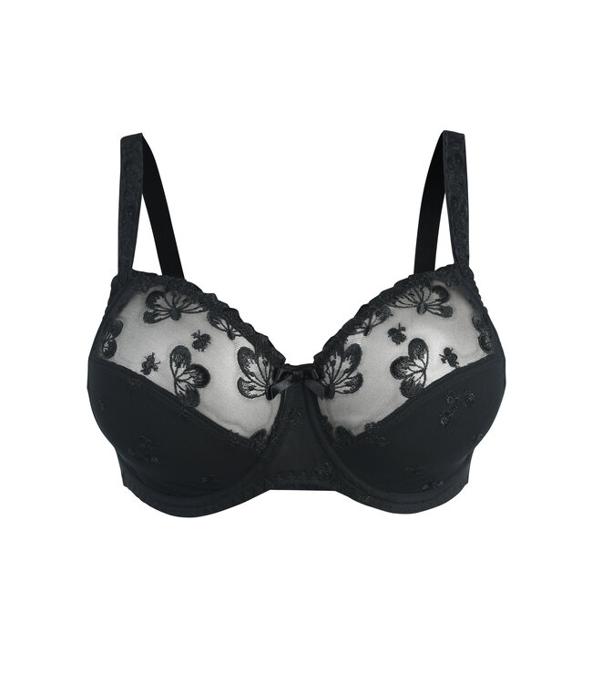 Juliette 3-delige Volle Cup Beugel BH Colette Jet Black