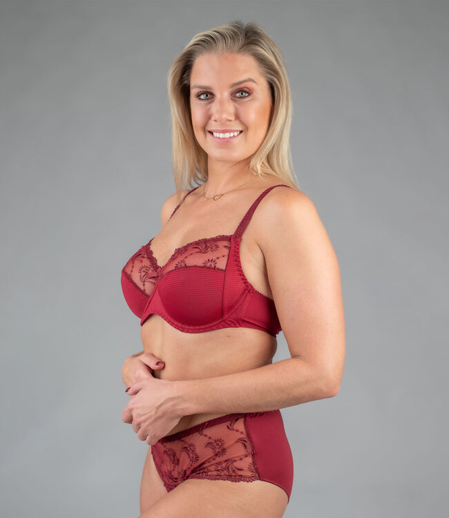 Juliette Soutien-Gorge à armatures Simonne Burgundy