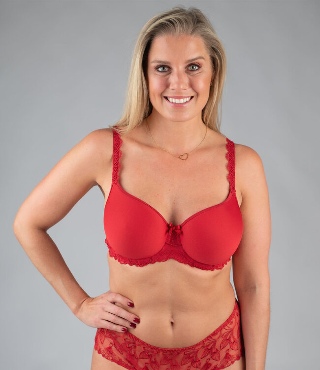Jackie Spacer Underwire Bra Red