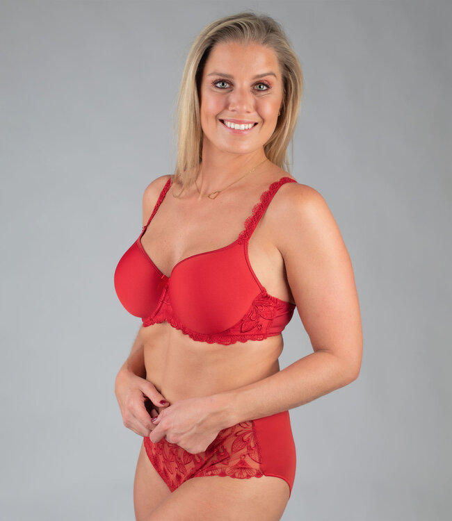 Jackie Spacer Underwire Bra Red