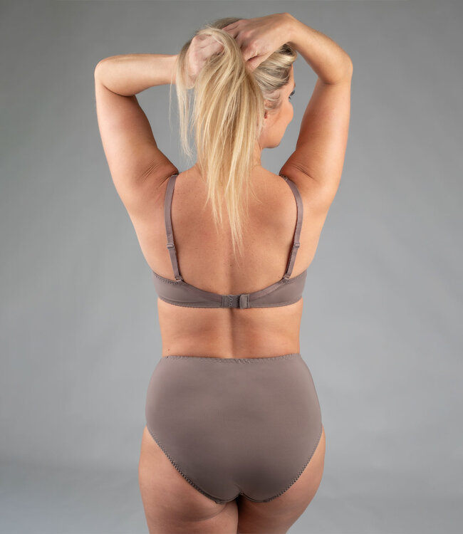 Juliette High Waist Brief Emilia Taupe