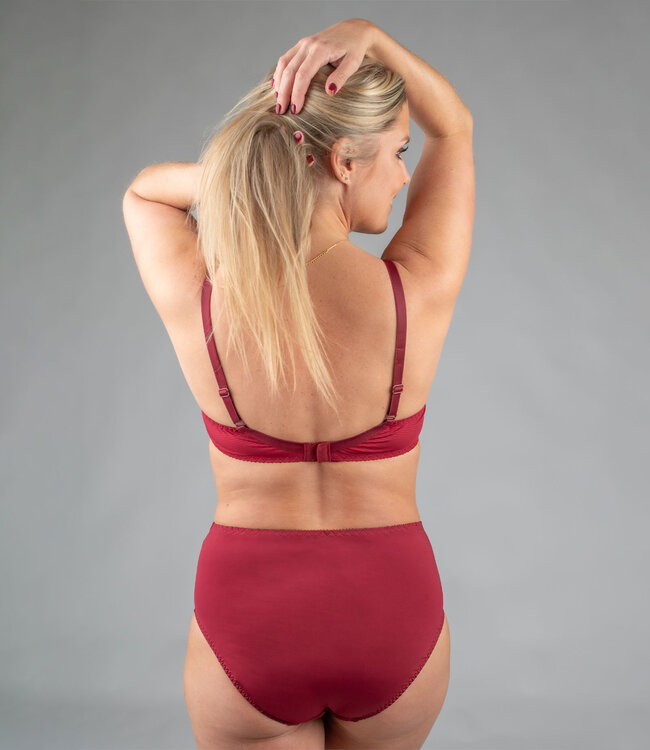 Juliette Culotte Haute Simonne Burgundy