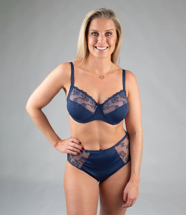 Juliette High Waist Brief Simonne Interstellar Blue