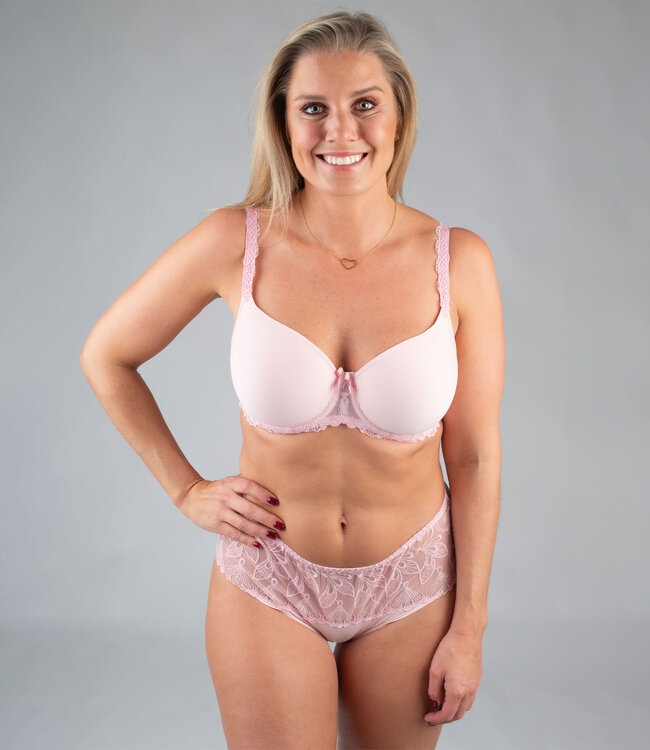 Jackie Spacer Shorty Blush Pink