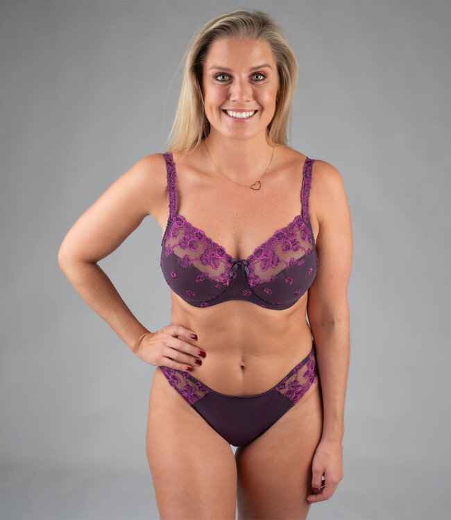 Juliette Slip Classique Sophia Aubergine