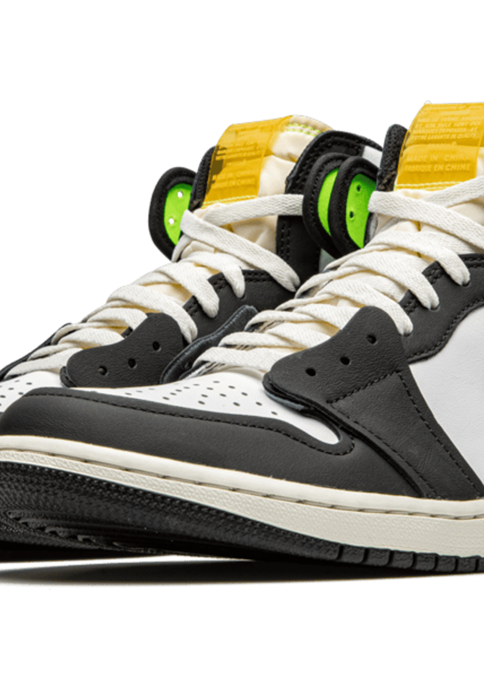 Nike Jordan 1 Retro High White Black Volt University Gold