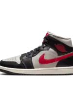 Nike Jordan 1 Mid Black College Grey Gym Red