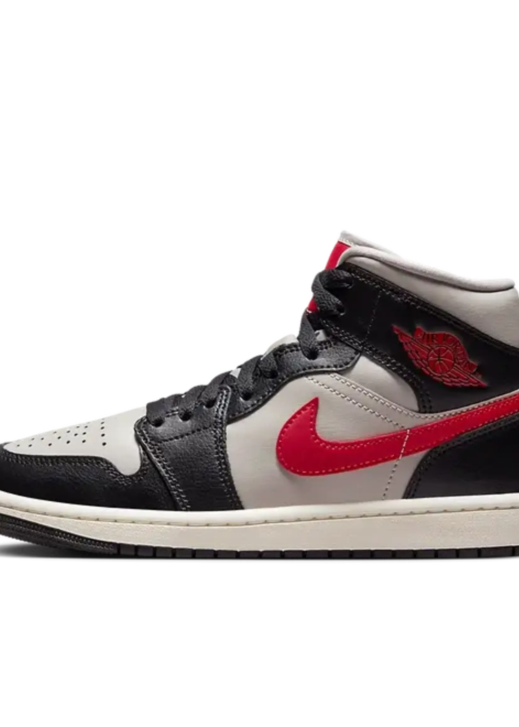 Nike Jordan 1 Mid Black College Grey Gym Red