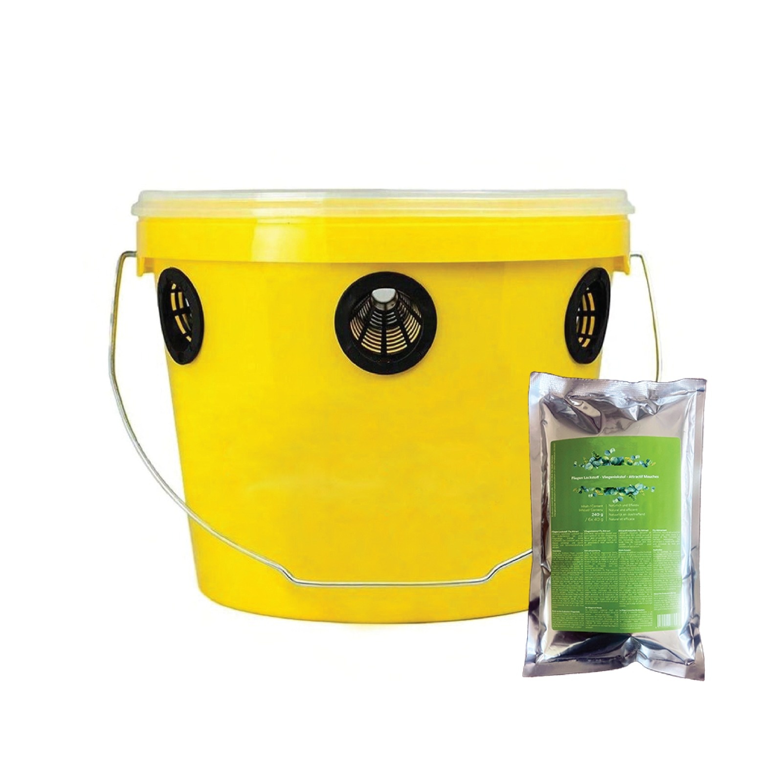 Set Vliegenval Compact + Lokstof