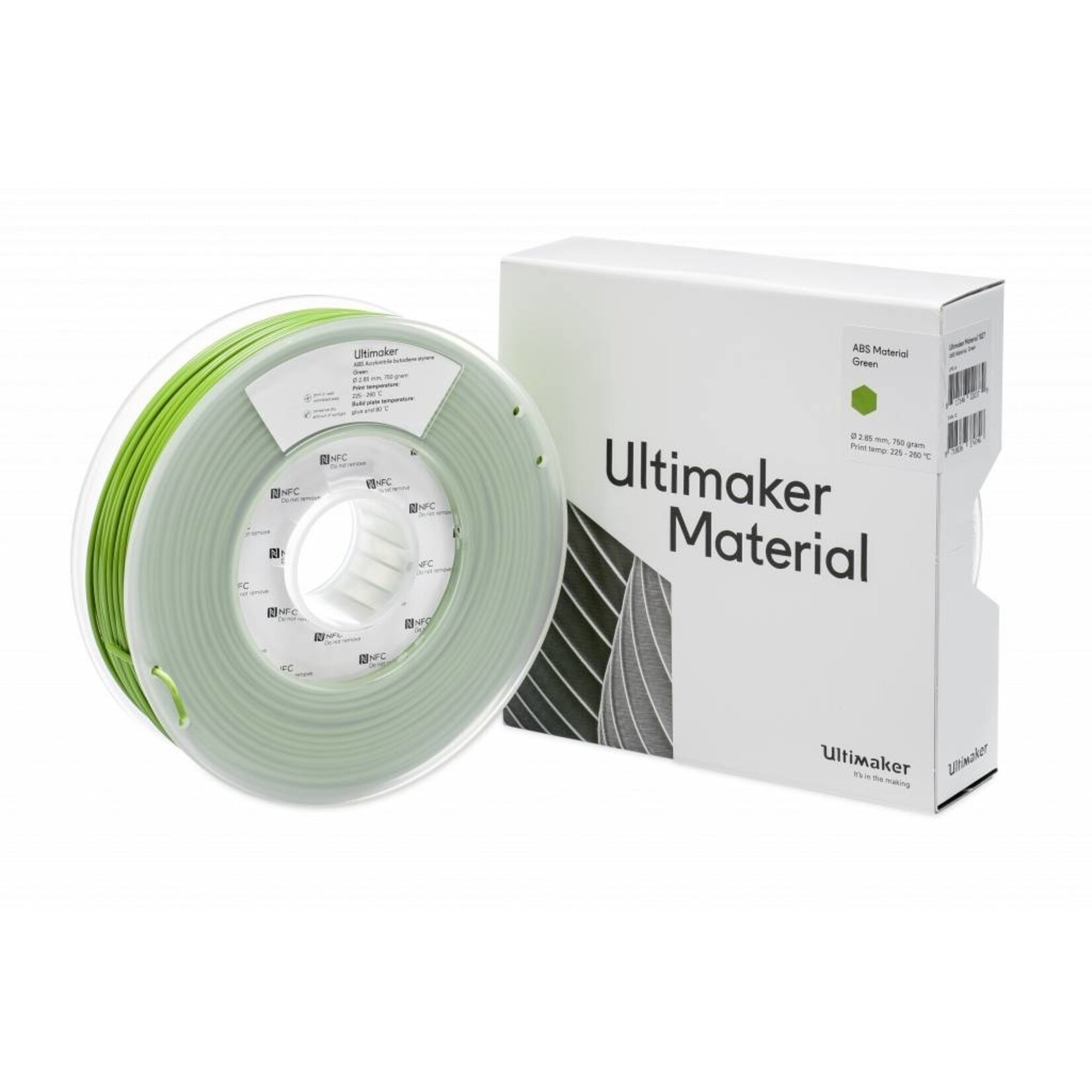 UltiMaker 2,85mm ABS Green 0,75kg