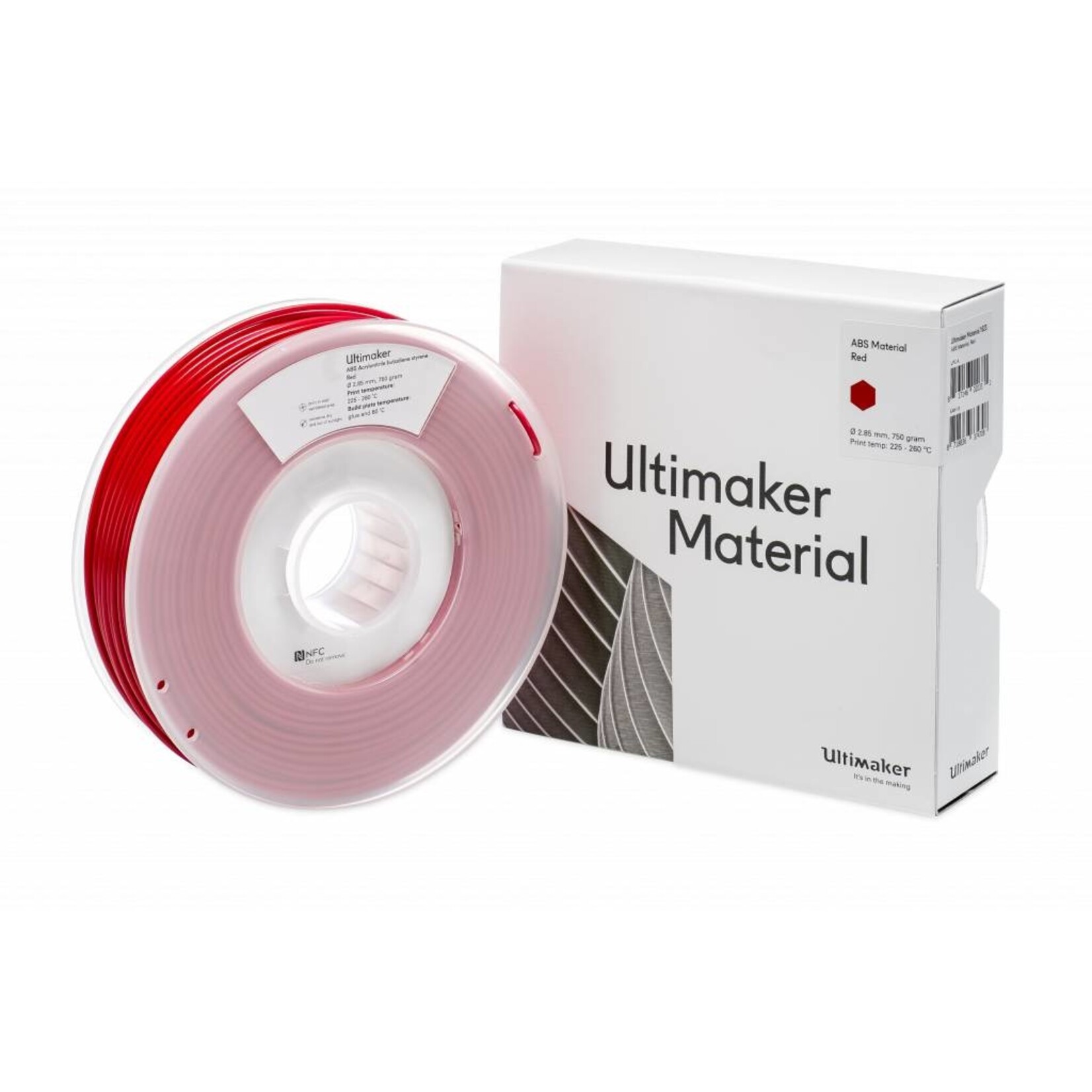 UltiMaker 2,85mm ABS Red 0,75kg