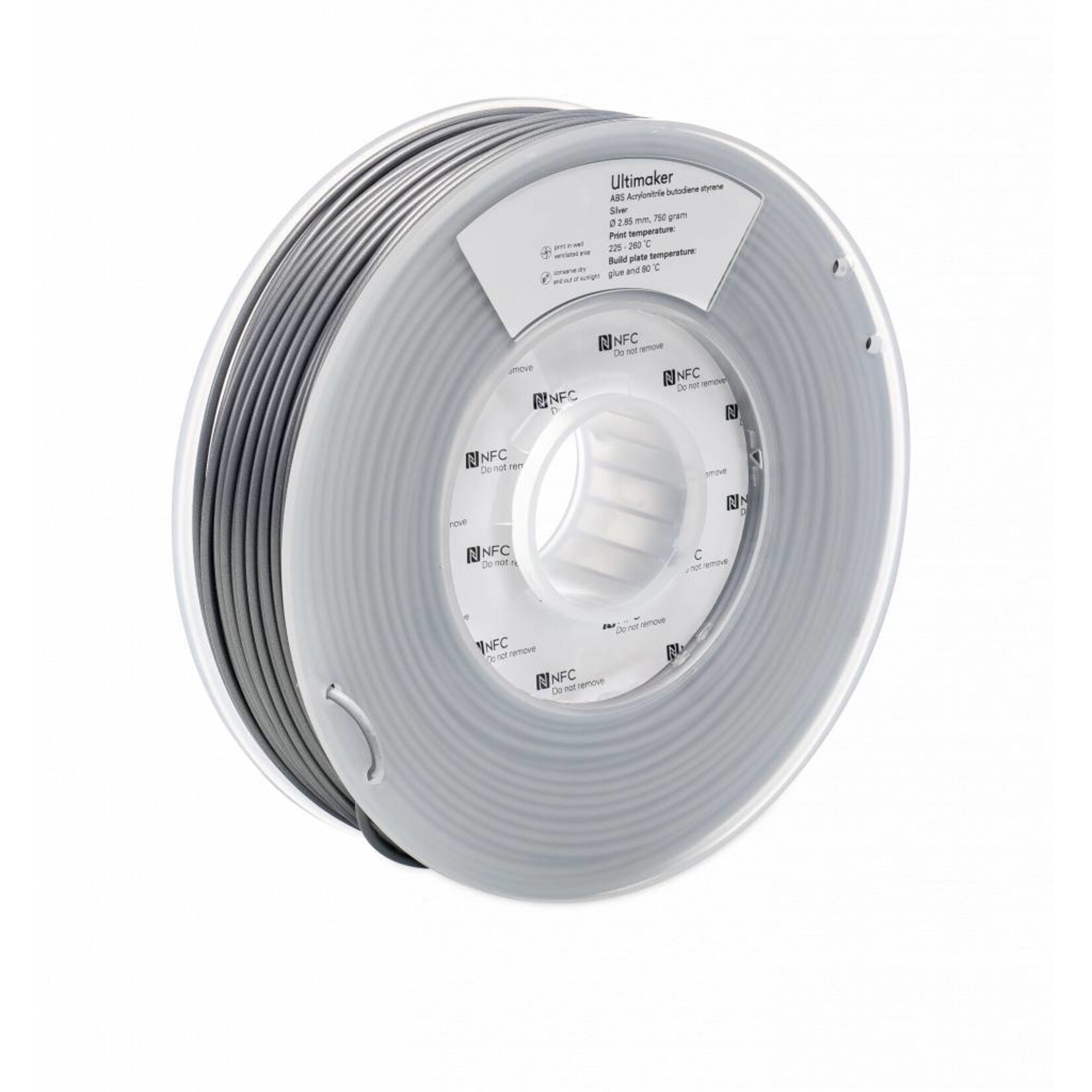 UltiMaker 2,85mm ABS Silver 0,75kg