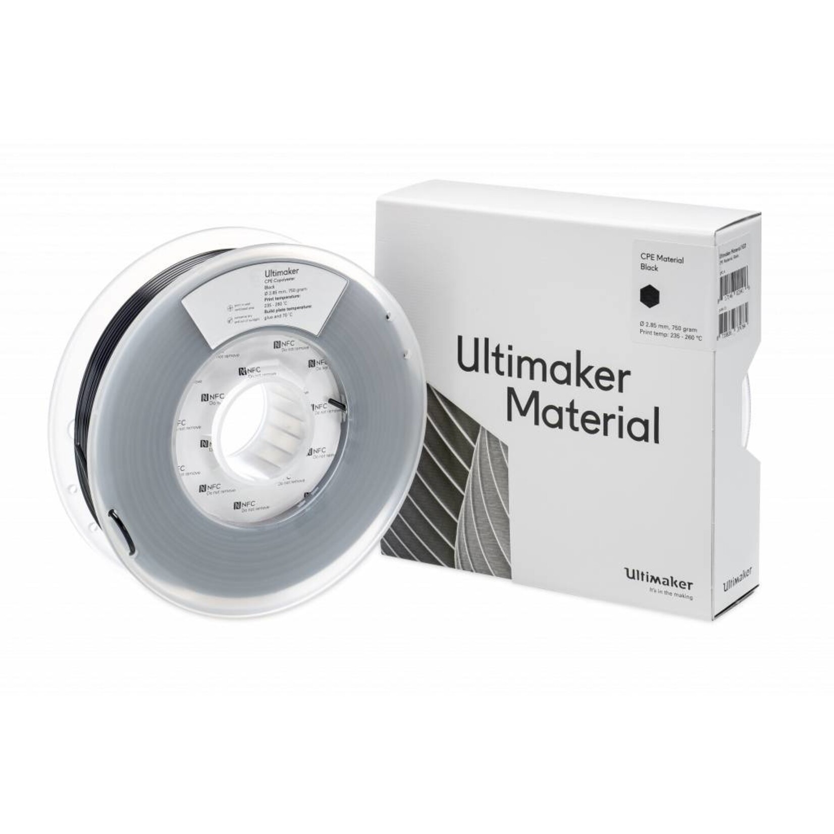 UltiMaker 2,85mm CPE Zwart 0,75kg