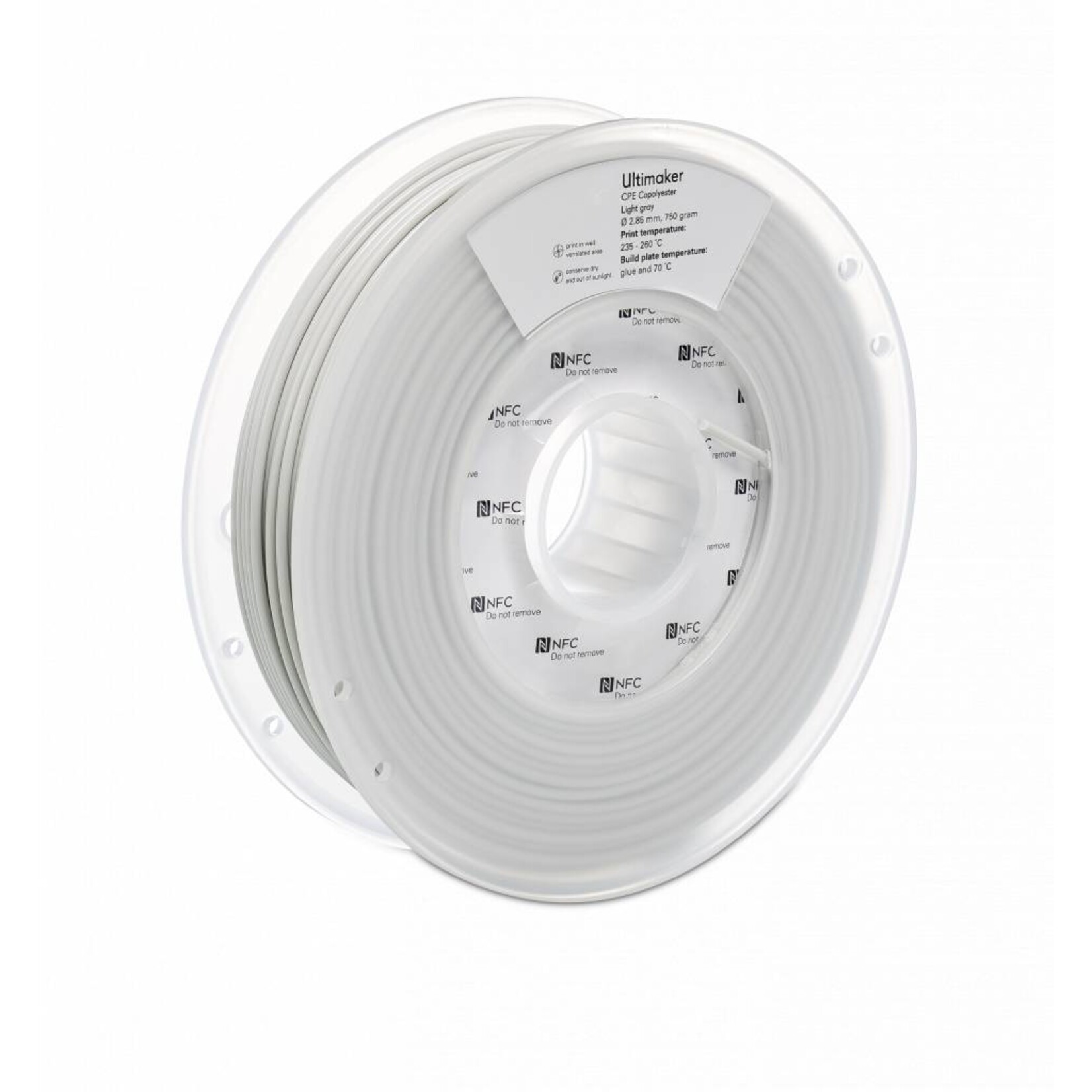 UltiMaker 2,85mm CPE Light Gray 0,75kg