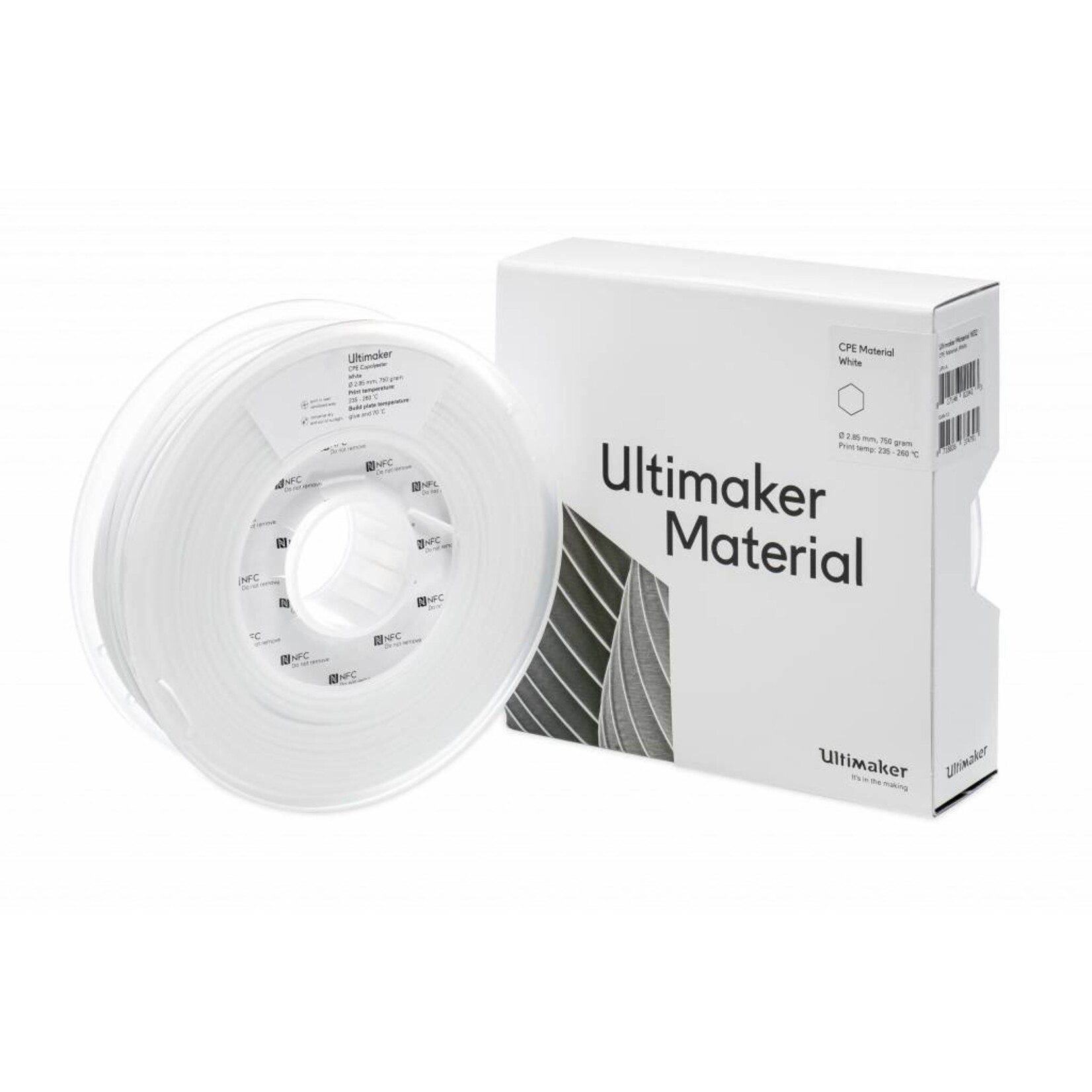 UltiMaker 2,85mm CPE Wit 0,75kg