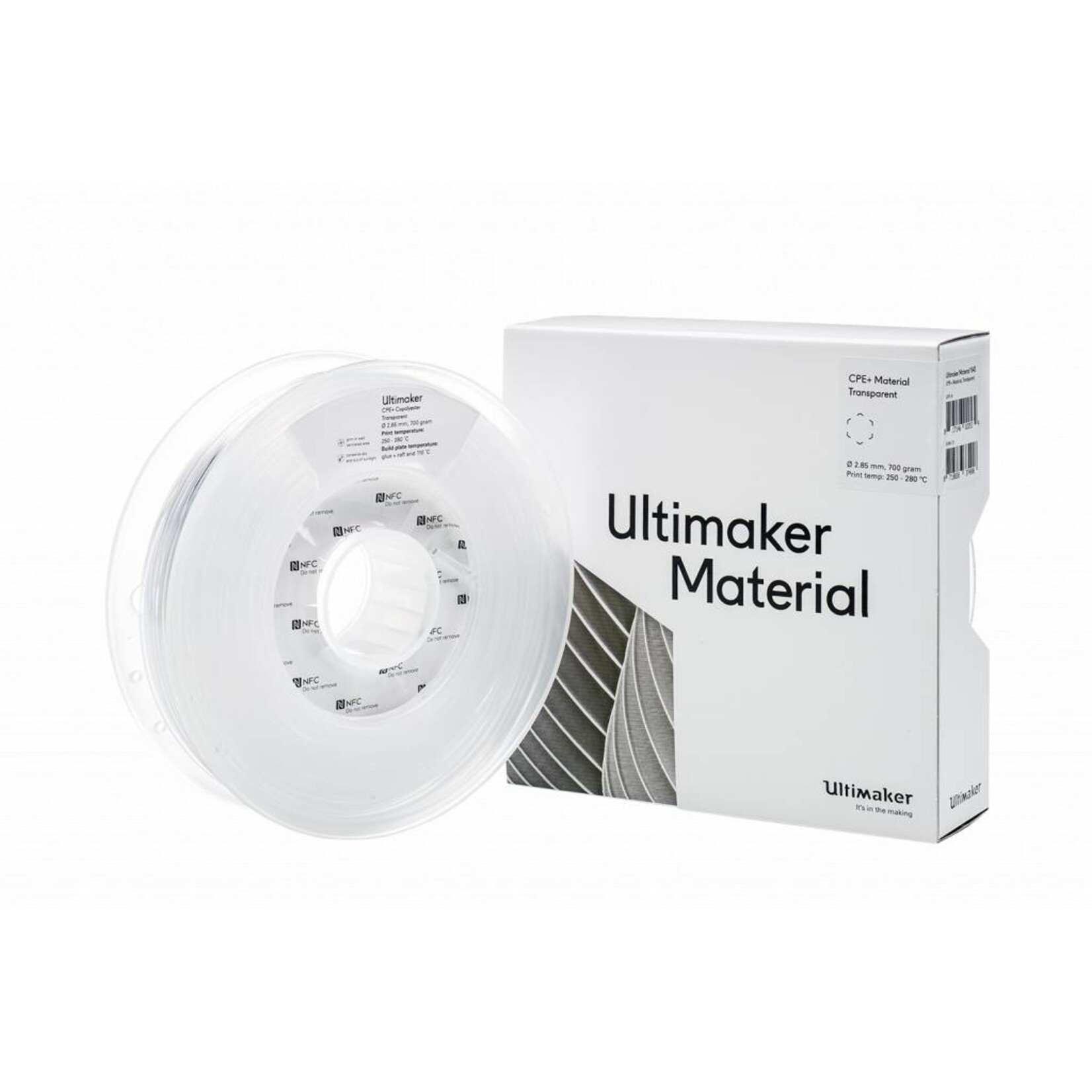 Ultimaker 2,85mm CPE+ Transparant 0,7kg