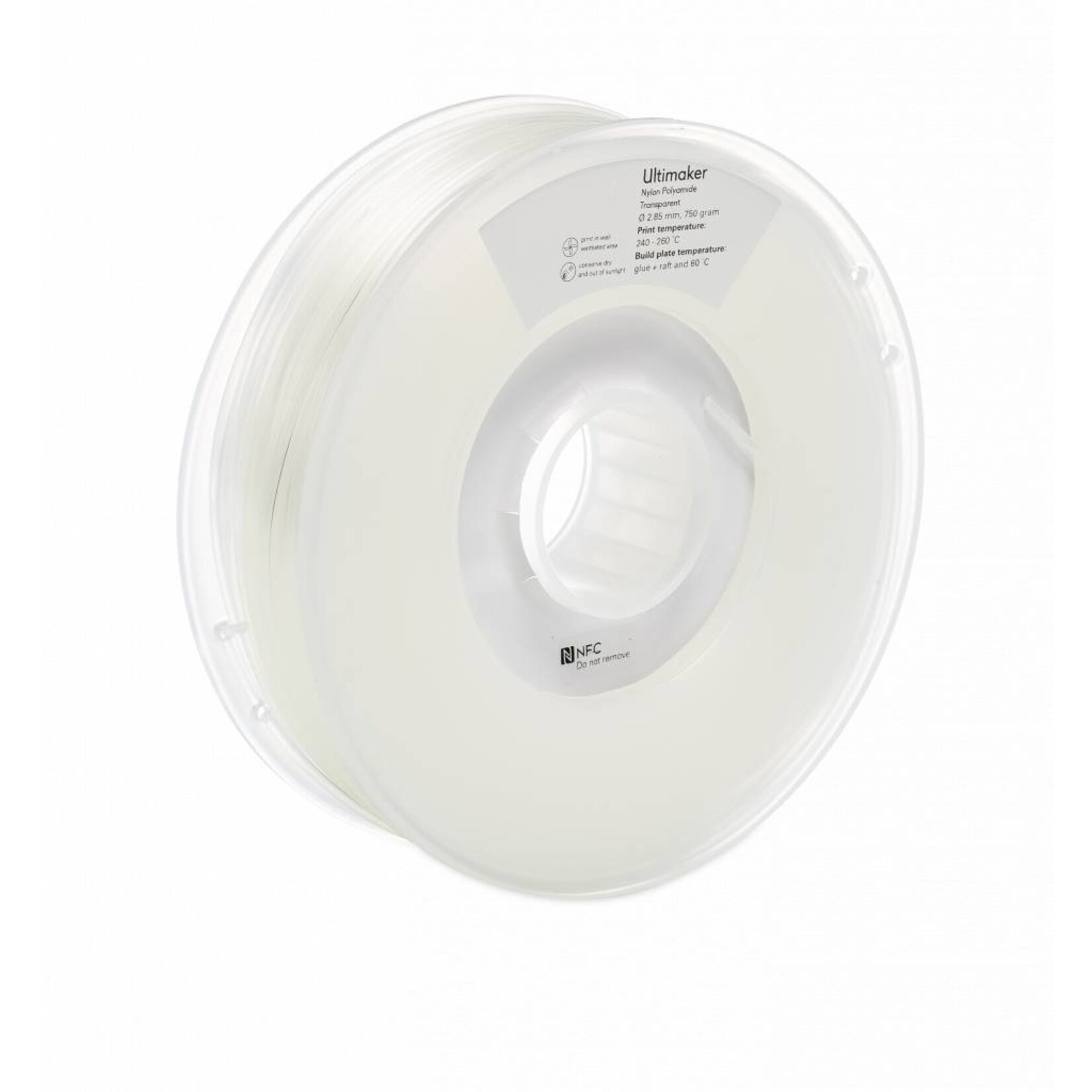 UltiMaker 2,85mm PA Nylon Transparent 0,75kg