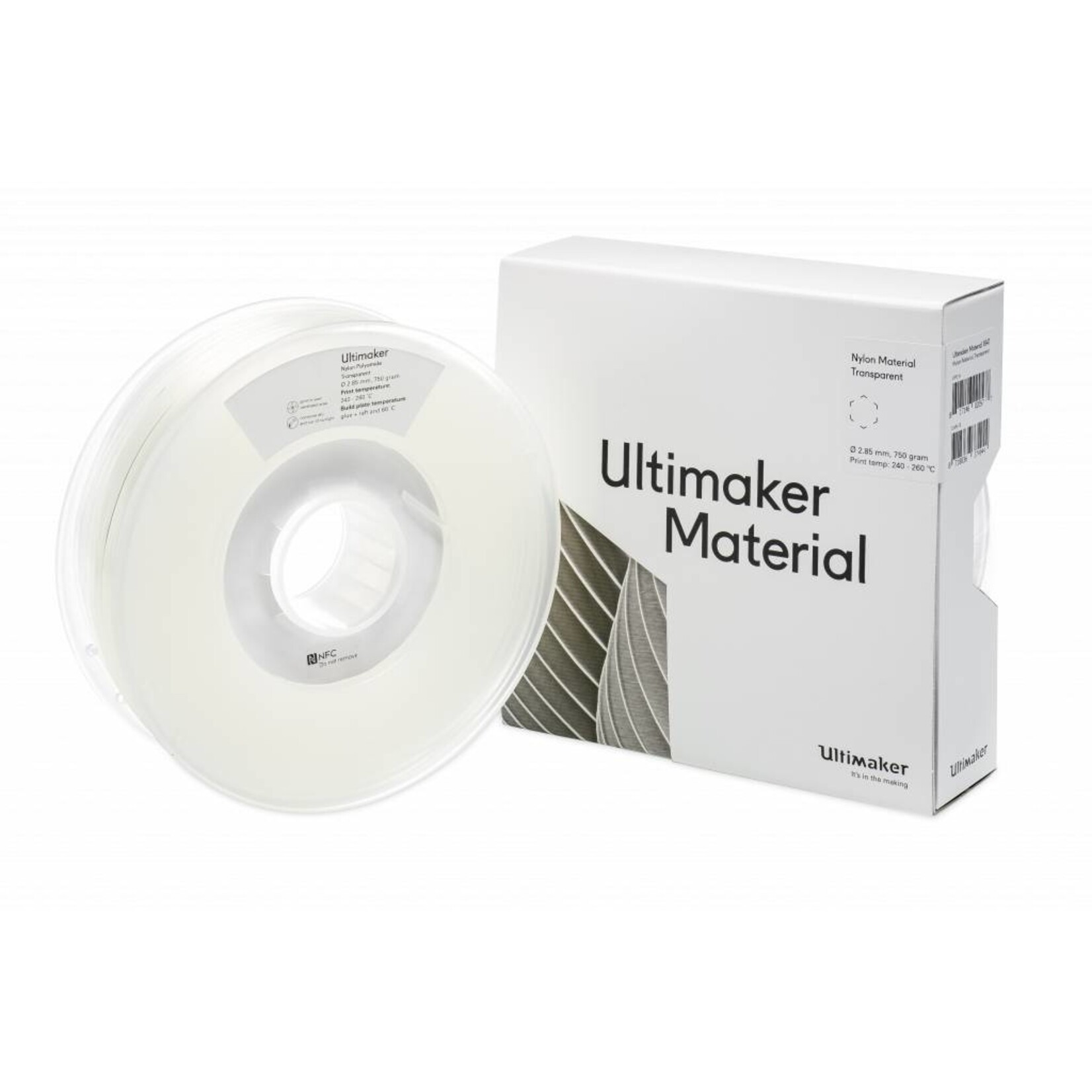 UltiMaker 2,85mm PA Nylon Transparent 0,75kg