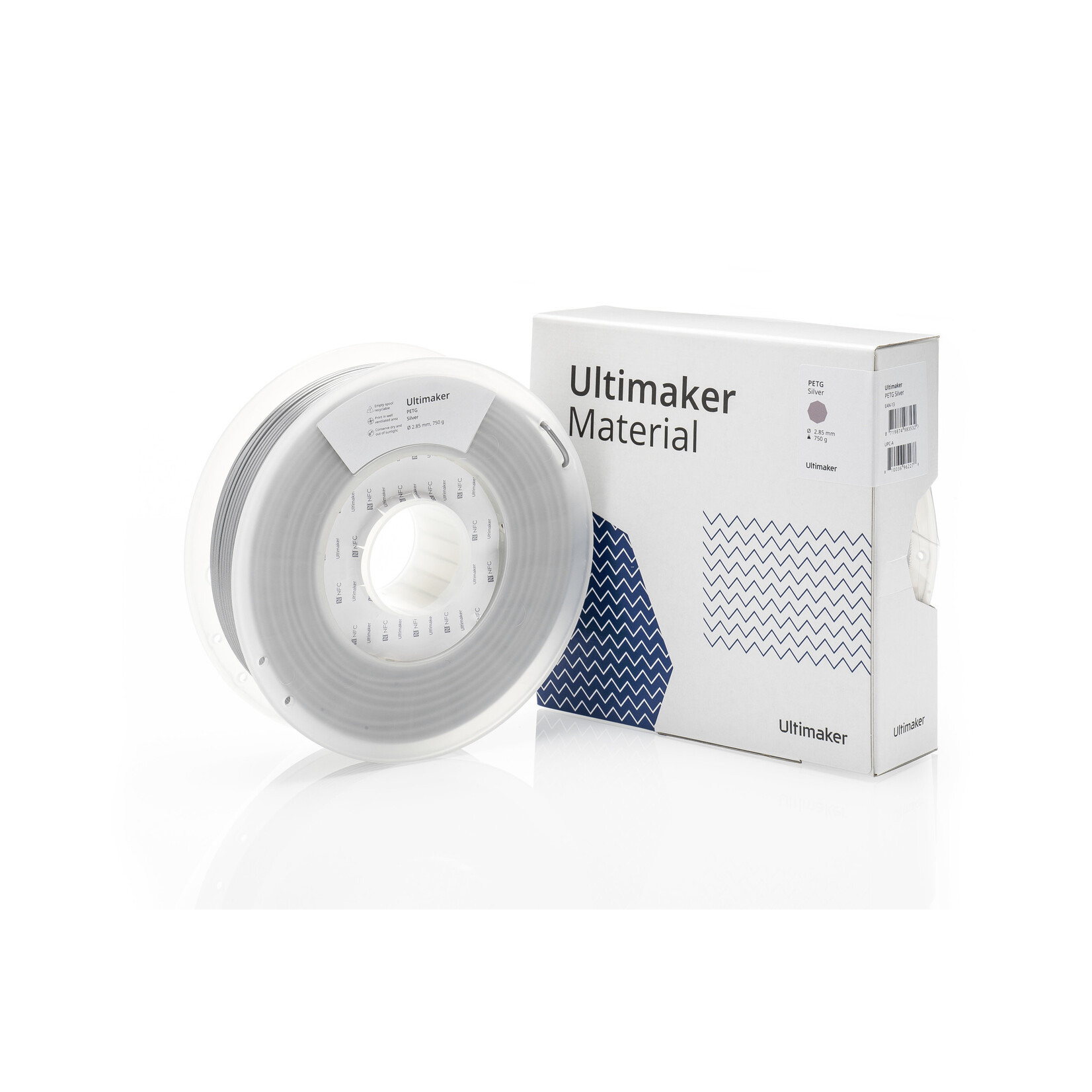 UltiMaker 2,85mm PETG Silver 0,75kg