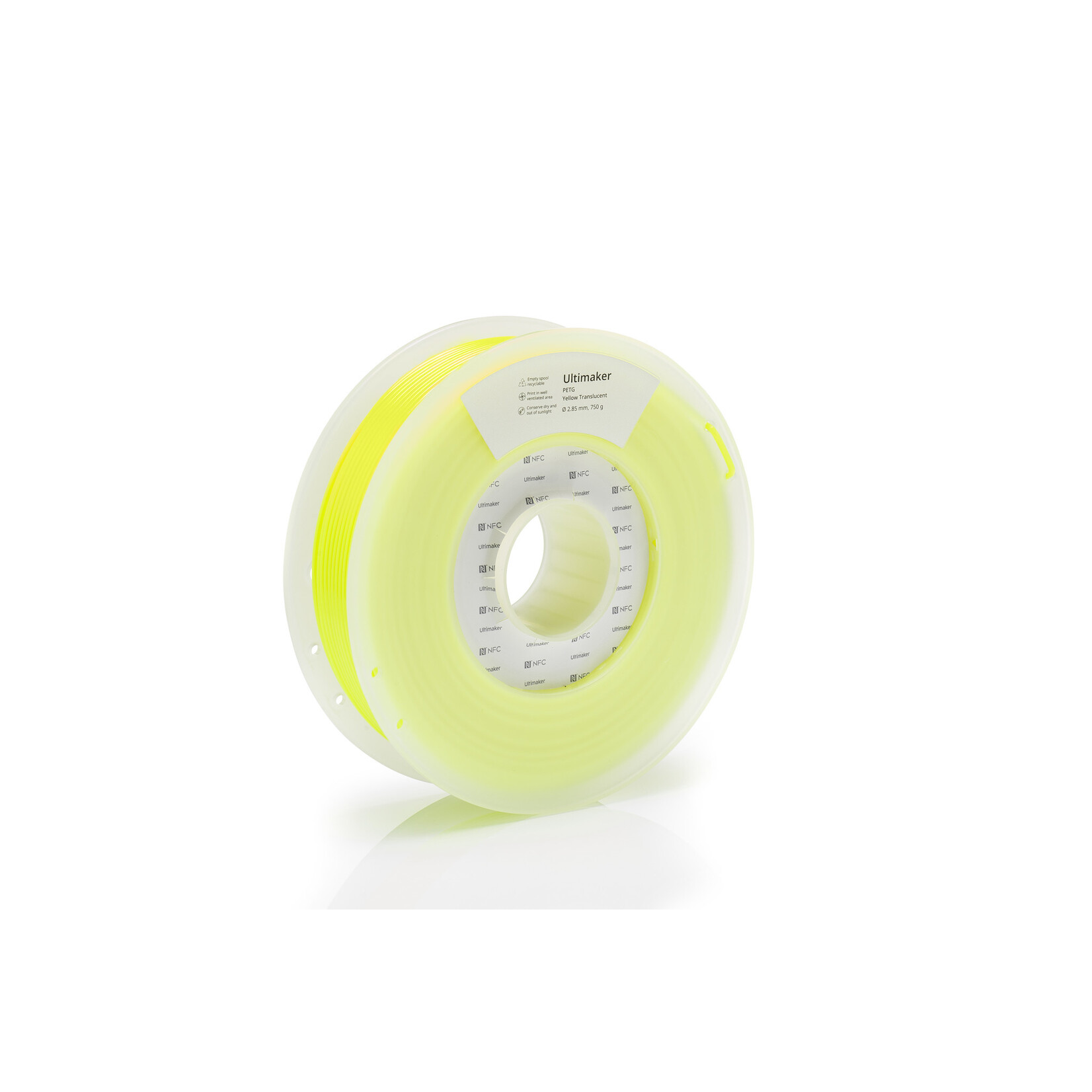 UltiMaker 2,85mm PETG Yellow fluorescent 0,75kg