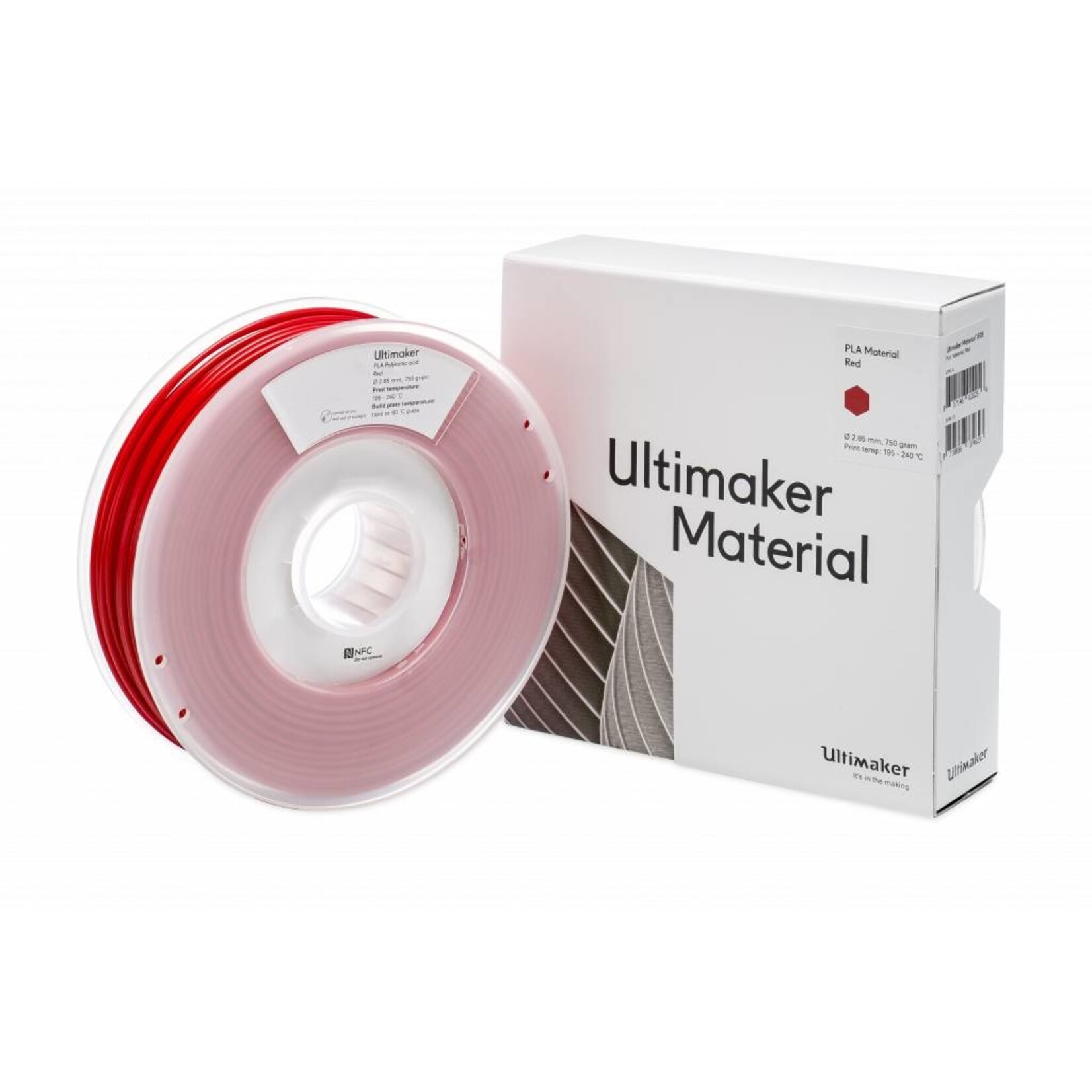 UltiMaker 2,85mm PLA Red 0,75kg