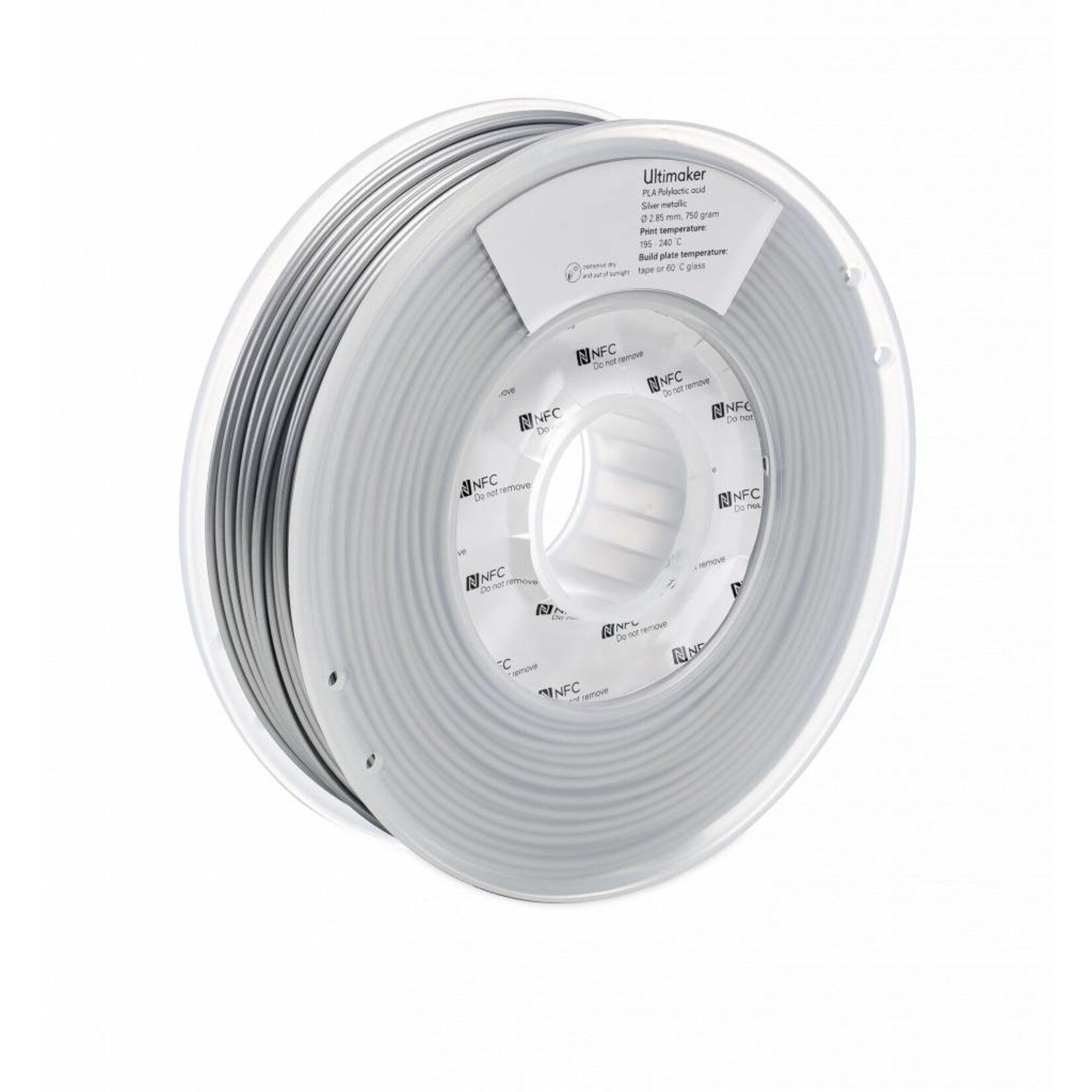 UltiMaker 2,85mm PLA Zilver 0,75kg