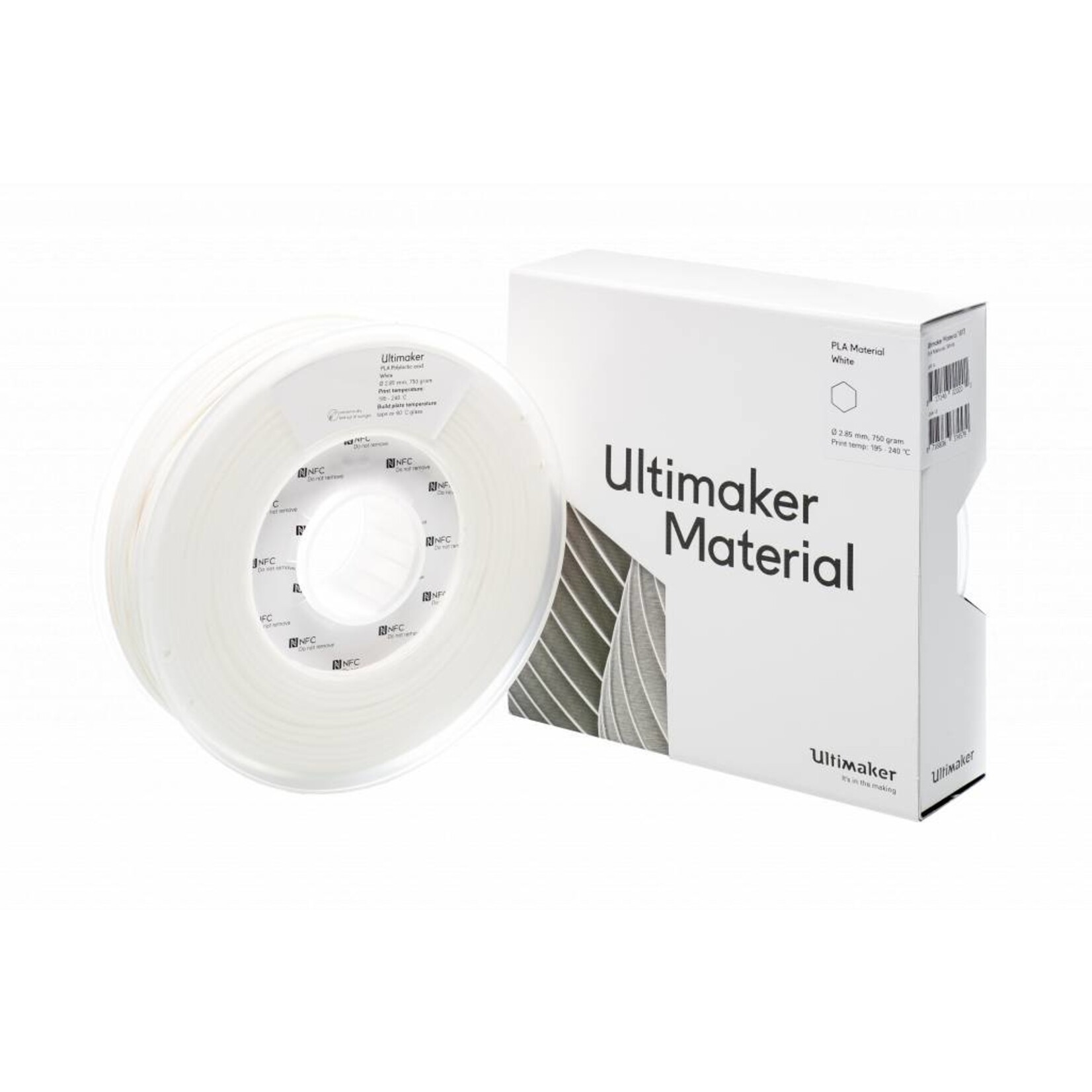 UltiMaker 2,85mm PLA White 0,75kg