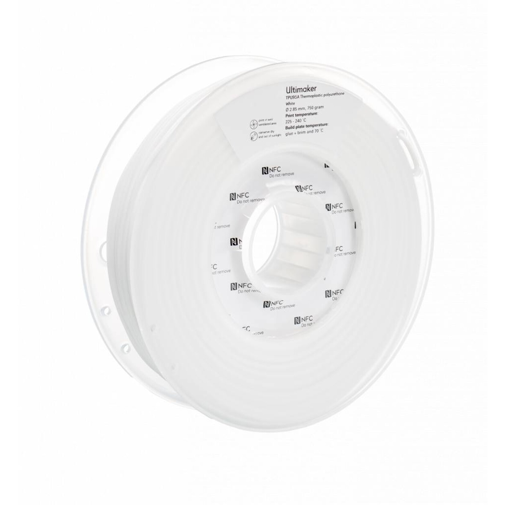 UltiMaker 2,85mm TPU 95A White 0,75kg