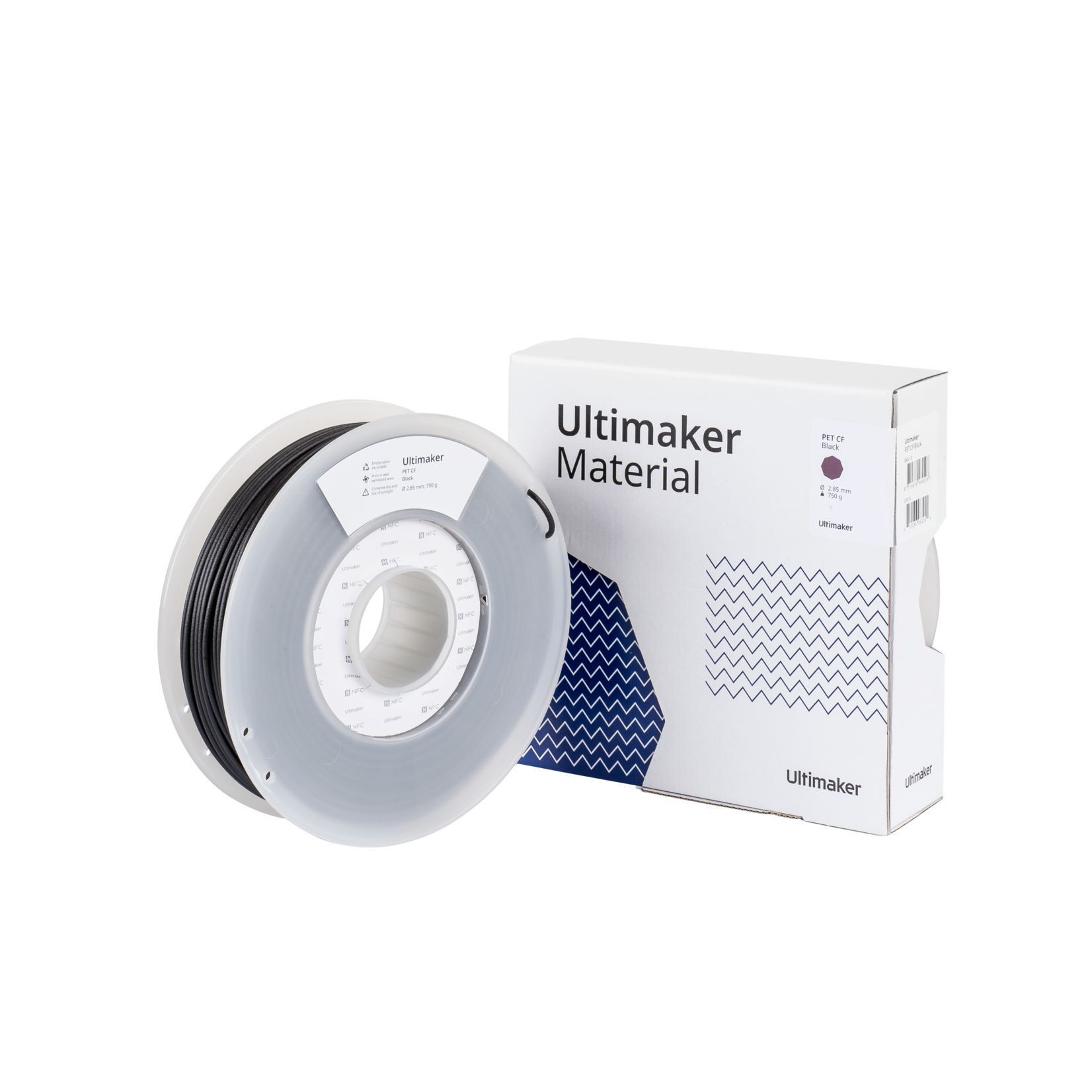 UltiMaker 2,85mm PET Carbon Zwart 0,75kg