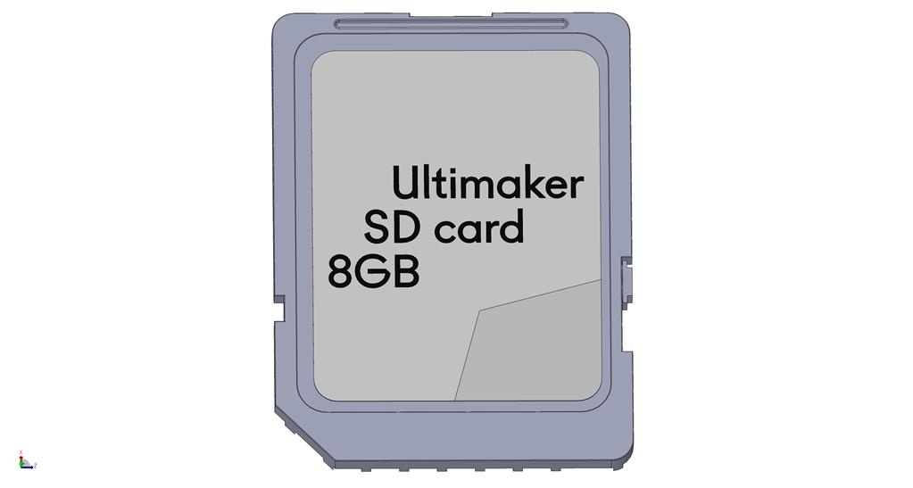 UltiMaker SD Card Stickered Assembly MTB3D