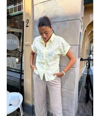 Blouse Butter Yellow Broderie