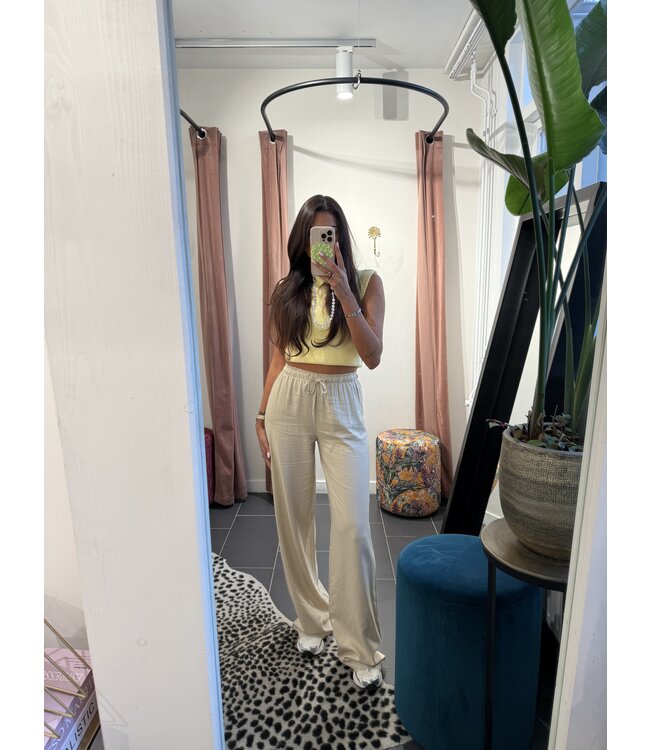 Tall Linnen Pants Lou Beige