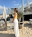 Extra Tall Linnen Broek Lou White Creme