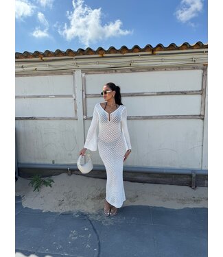 Dress Lets Go To The Beach Creme