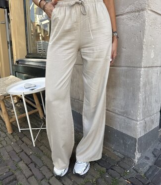 Linnen Broek Lou Beige Regular