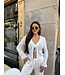 Vest Strikjes Gehaakt White